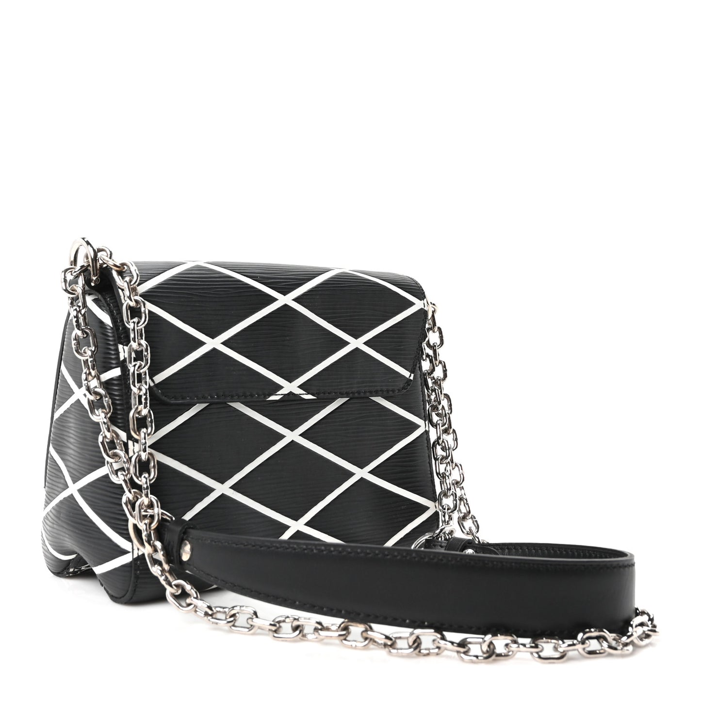 Epi Malletage Twist Shoulder Bag PM Black