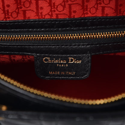 Christian Dior Lambskin Cannage Large Lady Dior Black 6 of 11