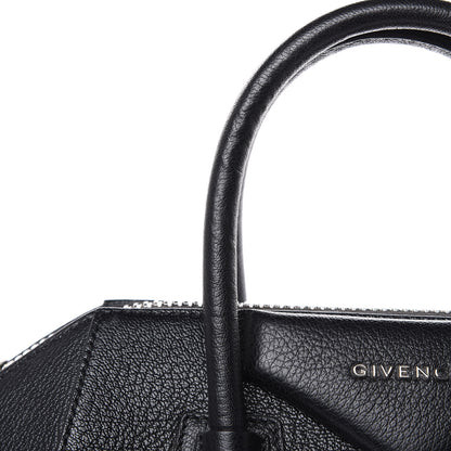 Givenchy Sugar Goatskin Striped Small Antigona Black Red 10 of 14