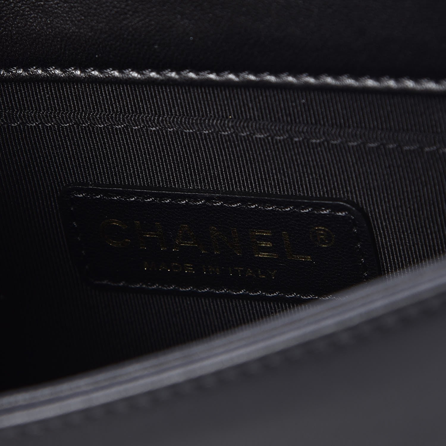 Chanel Lambskin Quilted Boy Brick Studded Flap Black 6 of 8