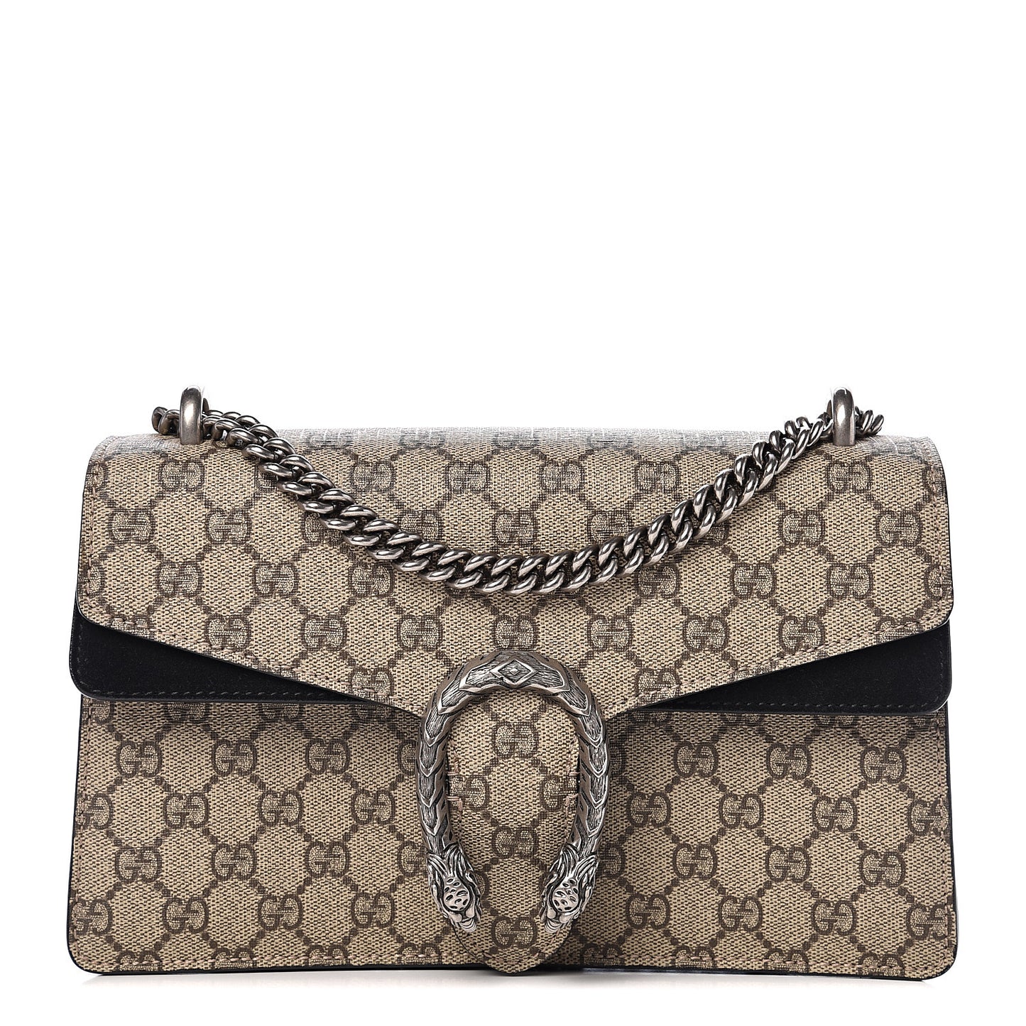 GG Supreme Monogram Small Dionysus Shoulder Bag Black