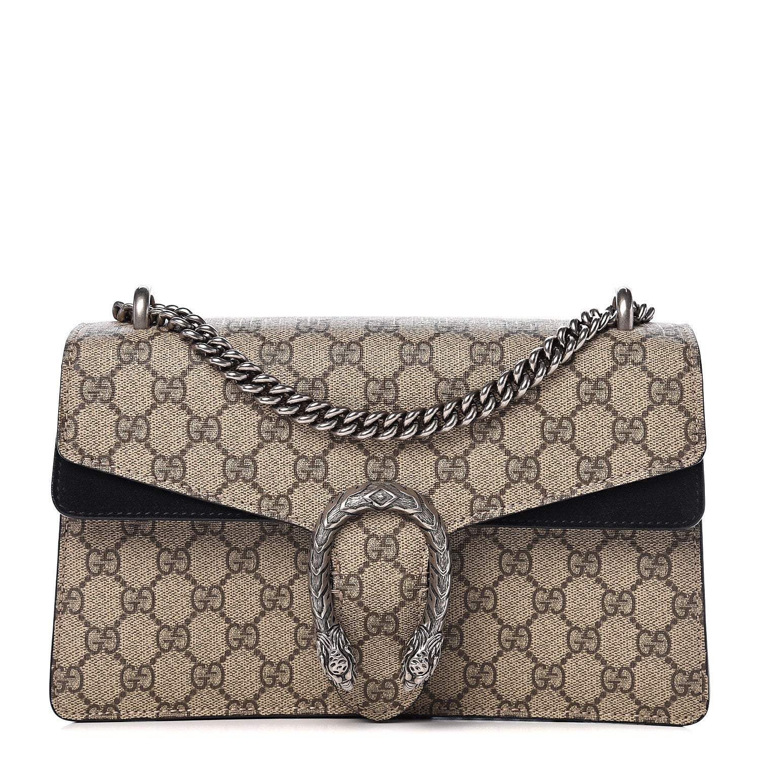 Gucci GG Supreme Monogram Small Dionysus Shoulder Bag Black 1 of 11