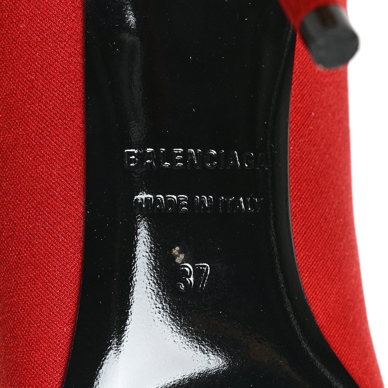 Balenciaga Jersey Crepe Extreme Pointed Toe Knife Booties 37 Rouge 6 of 6