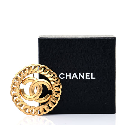 Chanel CC Brooch Gold 4 of 4