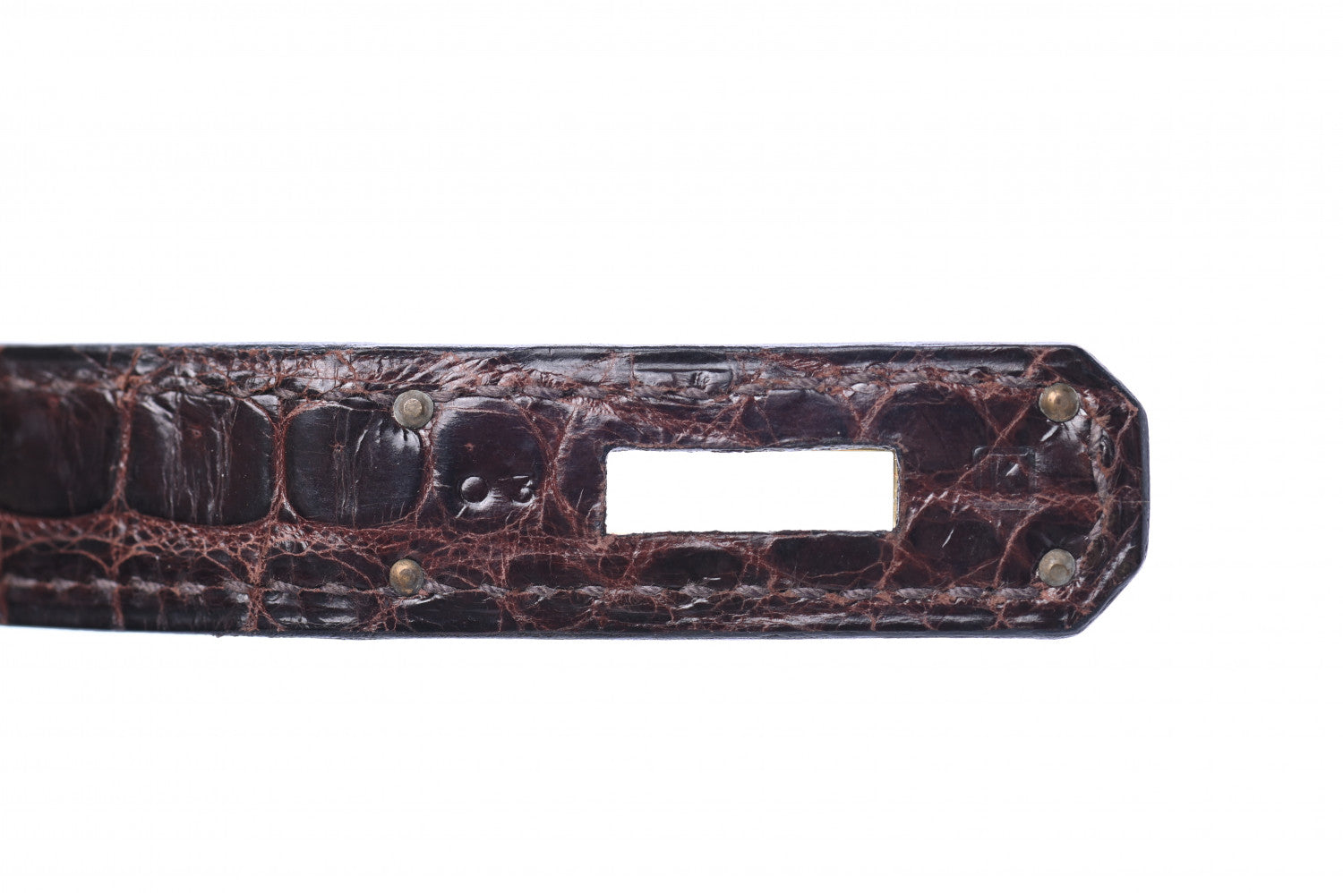 Hermes Shiny Porosus Crocodile Birkin 35 Cocoan 27 of 31