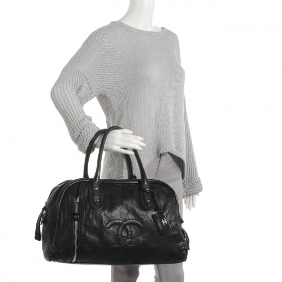 Chanel Calfskin Large Bowler Black 2 of 7