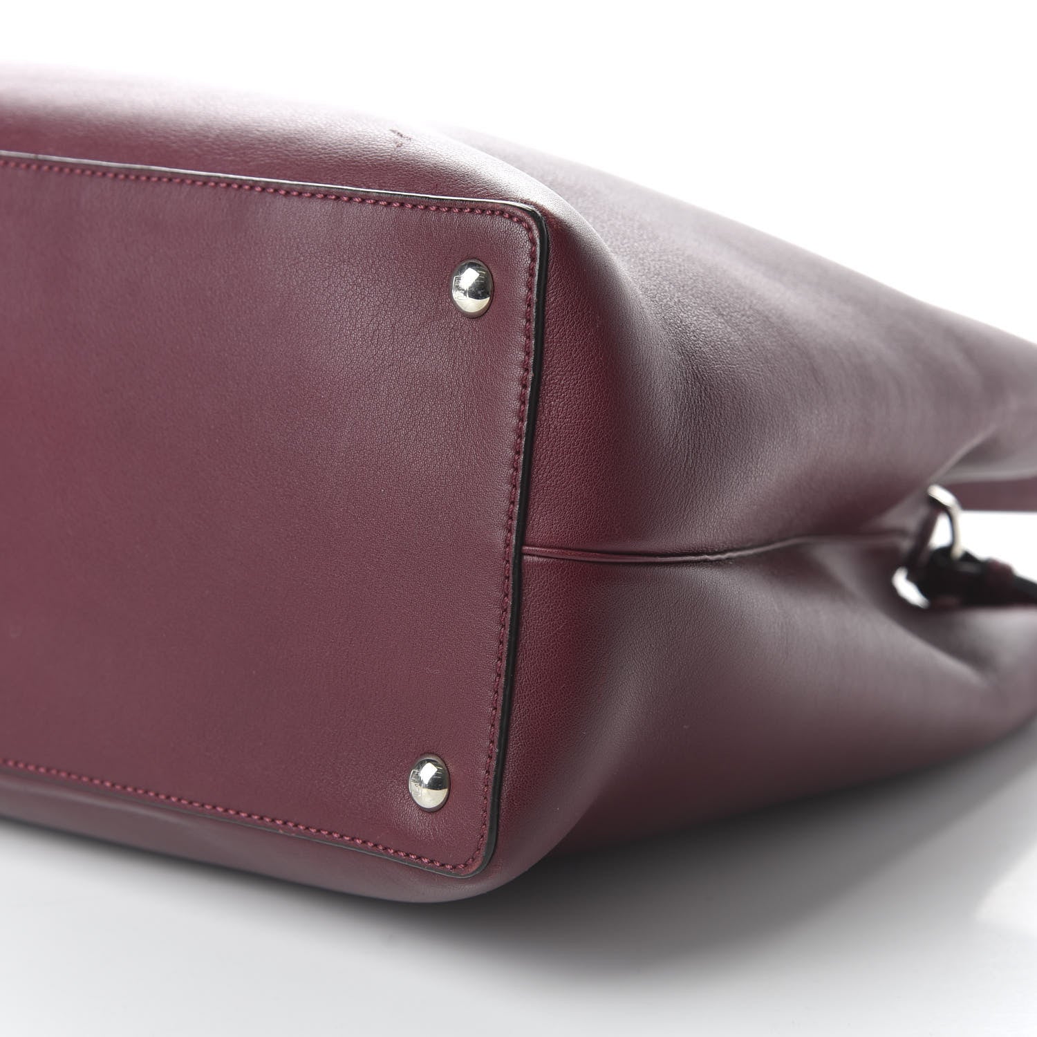 Fendi Vitello Dolce Marmol Regular 2Jours Tote Bordeaux 7 of 10