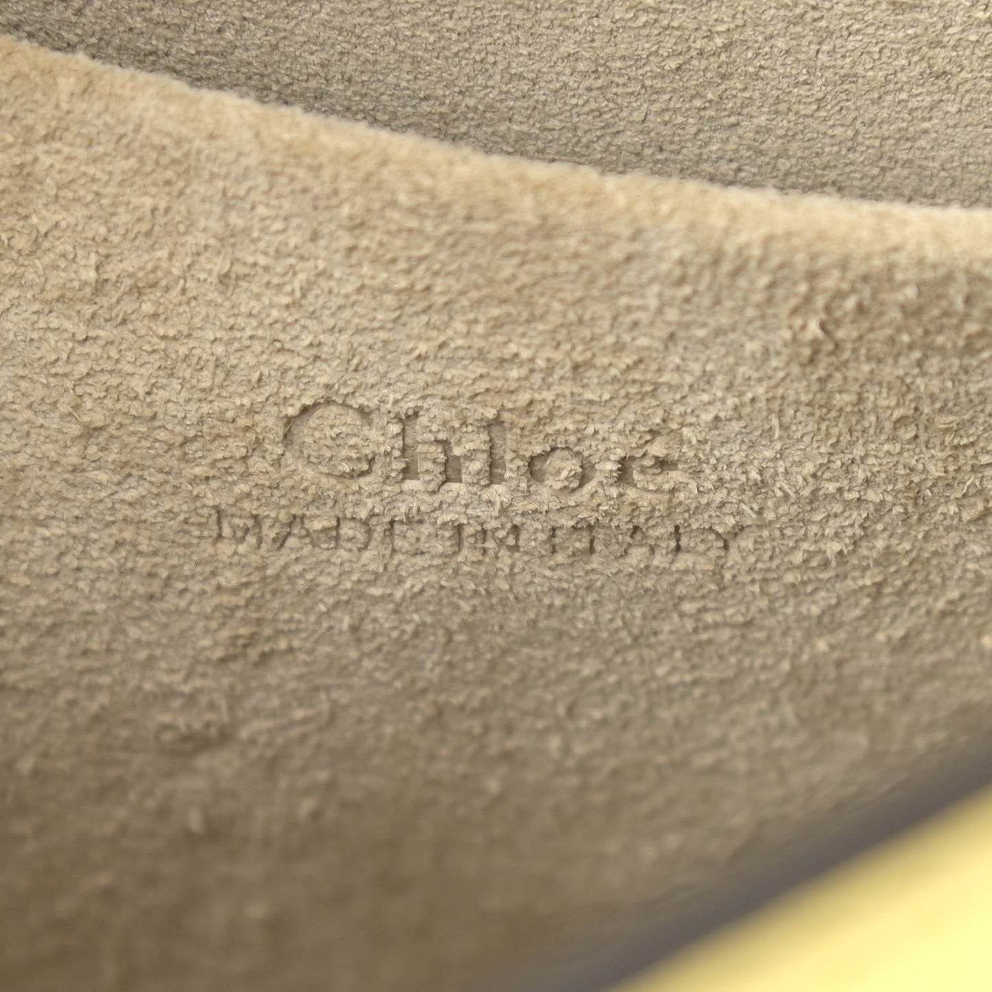 Calfskin Suede Small Nile Bracelet Bag Lemonade