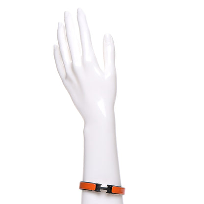 Hermes Enamel Narrow Clic Clac H Bracelet PM Orange 2 of 4