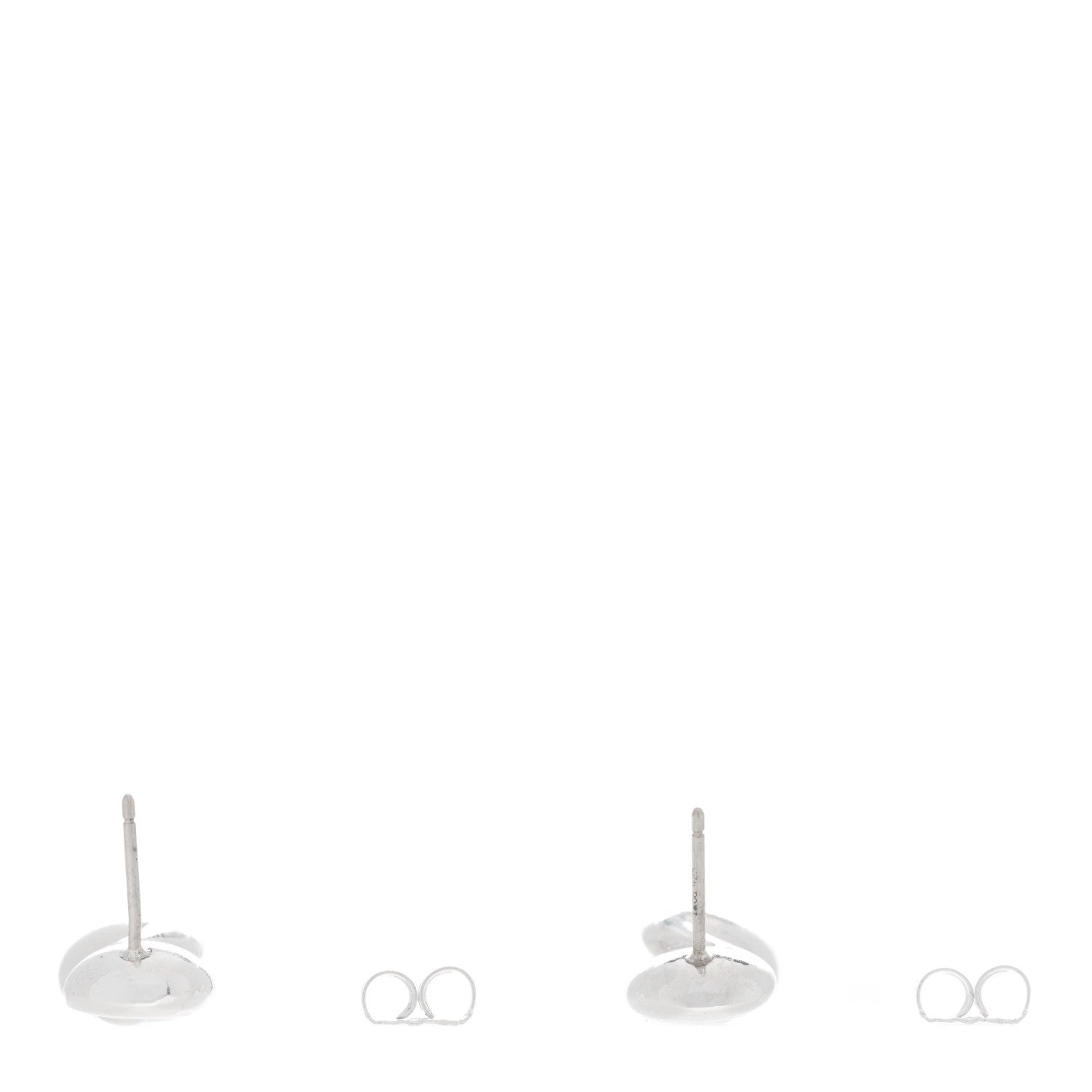 Tiffany Sterling Silver Pearl Infinity Earrings 3 of 4