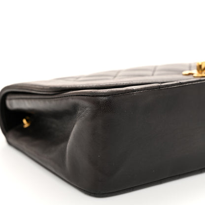 Chanel Lambskin Quilted Medium Single Flap Black 9 of 14