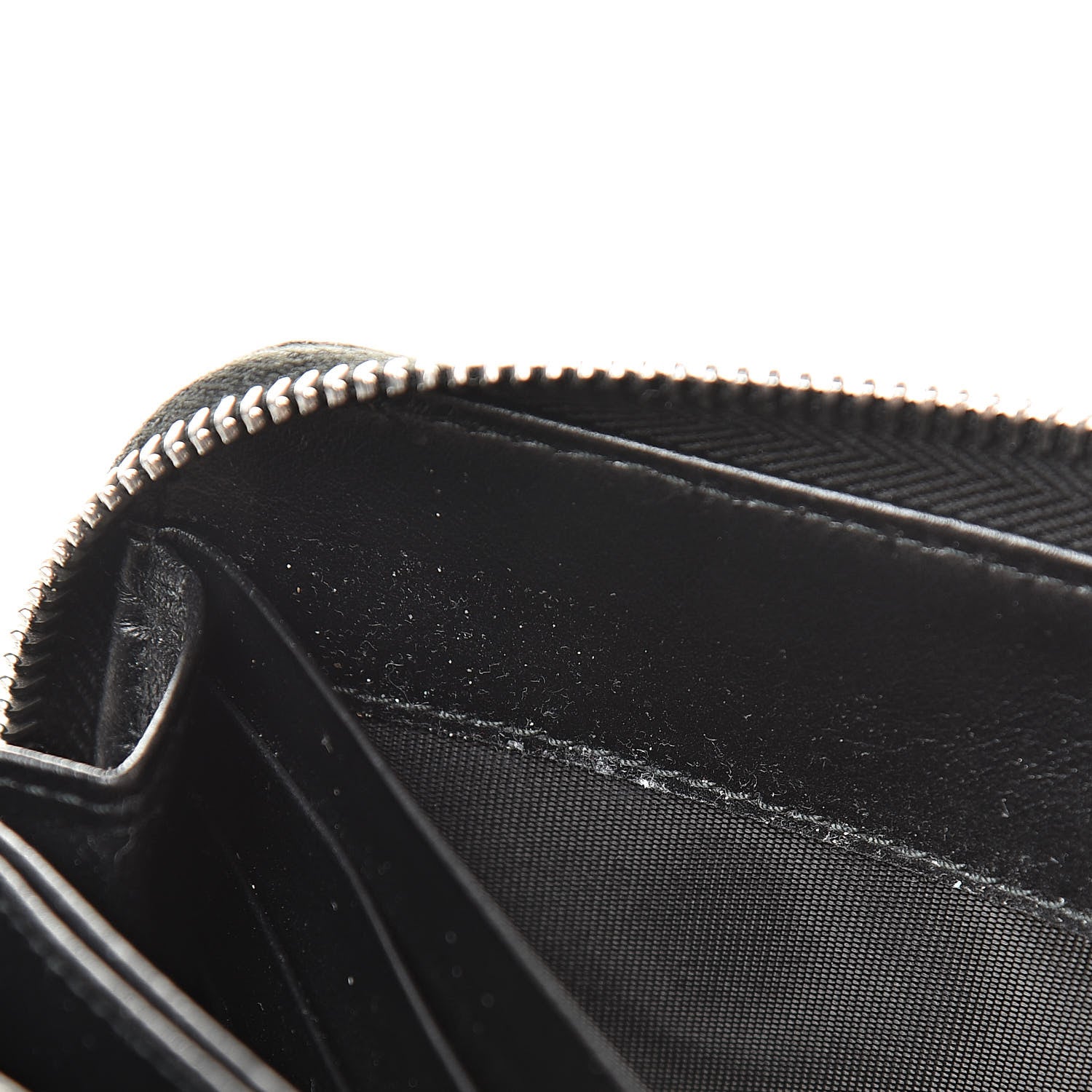 Prada Soft Calfskin Diagramme Zip Around Wallet Black 8 of 11