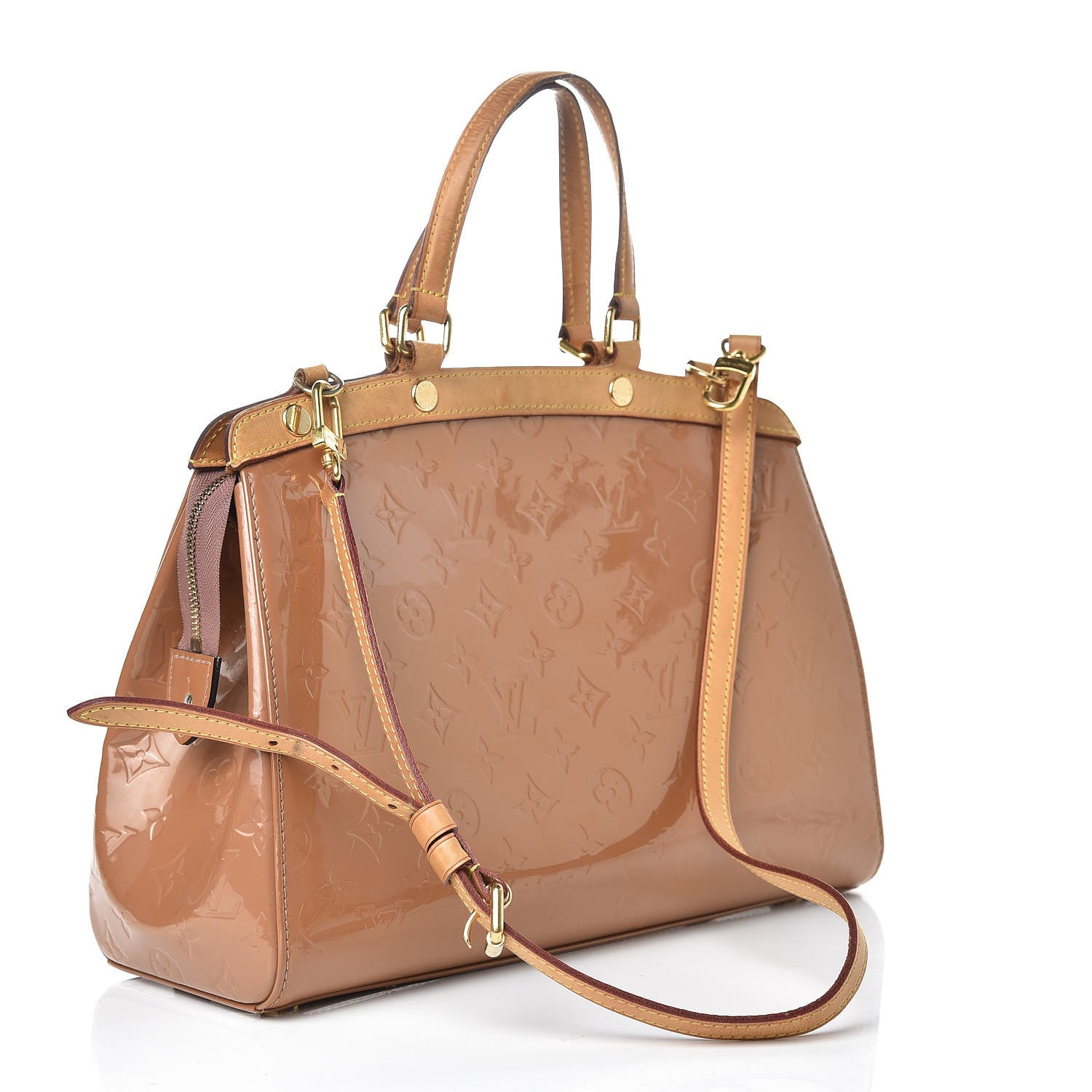 Louis Vuitton Vernis Brea MM Rose Velours 4 of 25