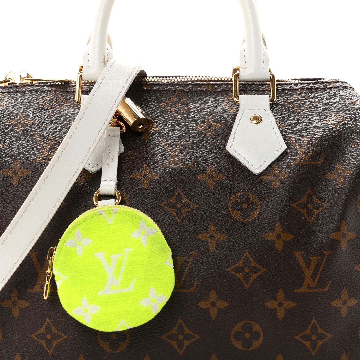 Louis Vuitton Monogram LV Match Speedy Bandouliere 25 White 7 of 11