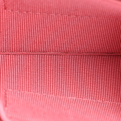 Chanel Lambskin Quilted Flap Card Holder On Chain Pink 7 of 15