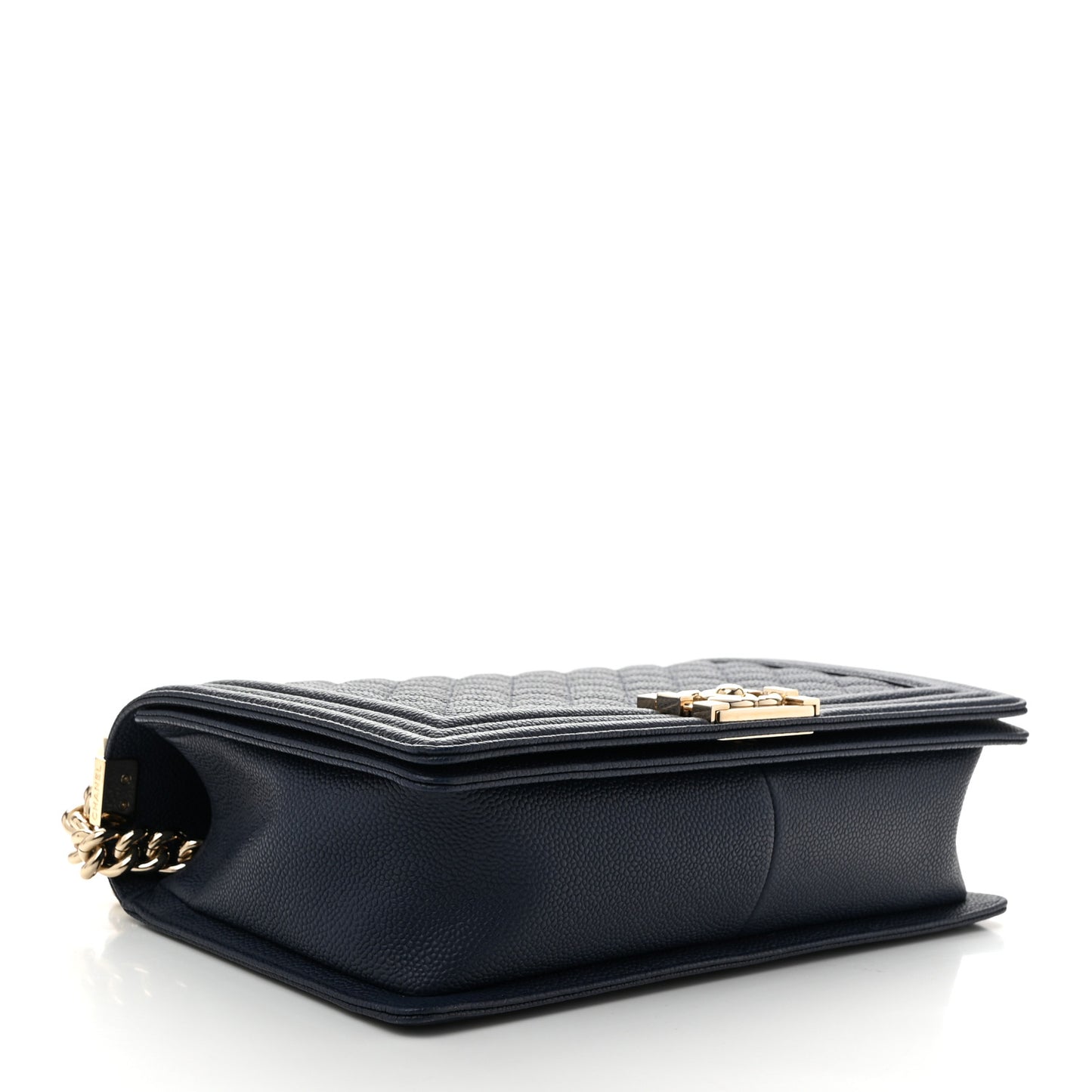 Caviar Quilted New Medium Boy Flap Navy