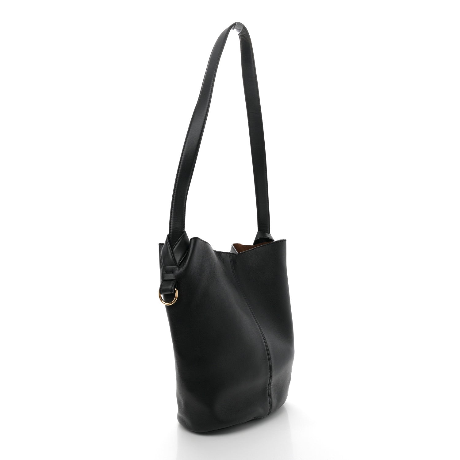 Stella McCartney Eco Alter Nappa Embroidered Flower Bucket Bag  Black 3 of 11