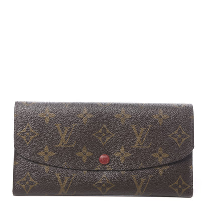 Louis Vuitton Monogram Emilie Wallet Red 1 of 15