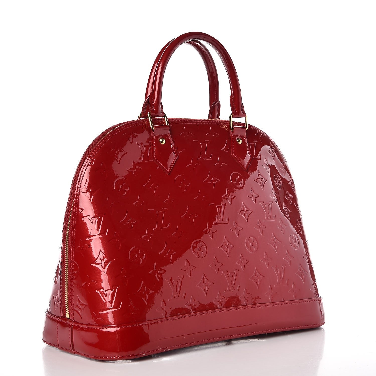 Louis Vuitton Vernis Alma MM Pomme D'Amour 3 of 13
