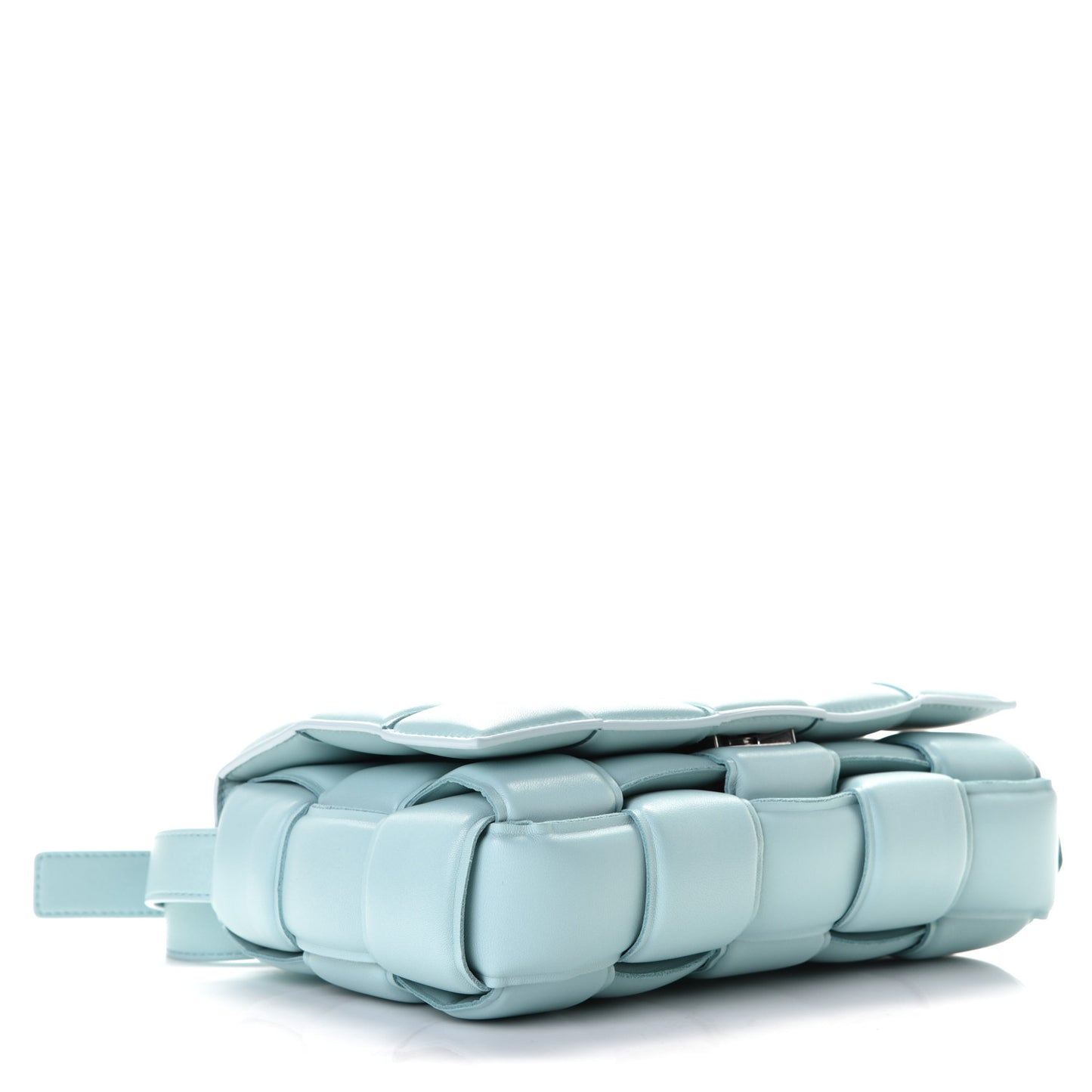 Nappa Maxi Intreccio Padded Cassette Crossbody Bag Spearmint