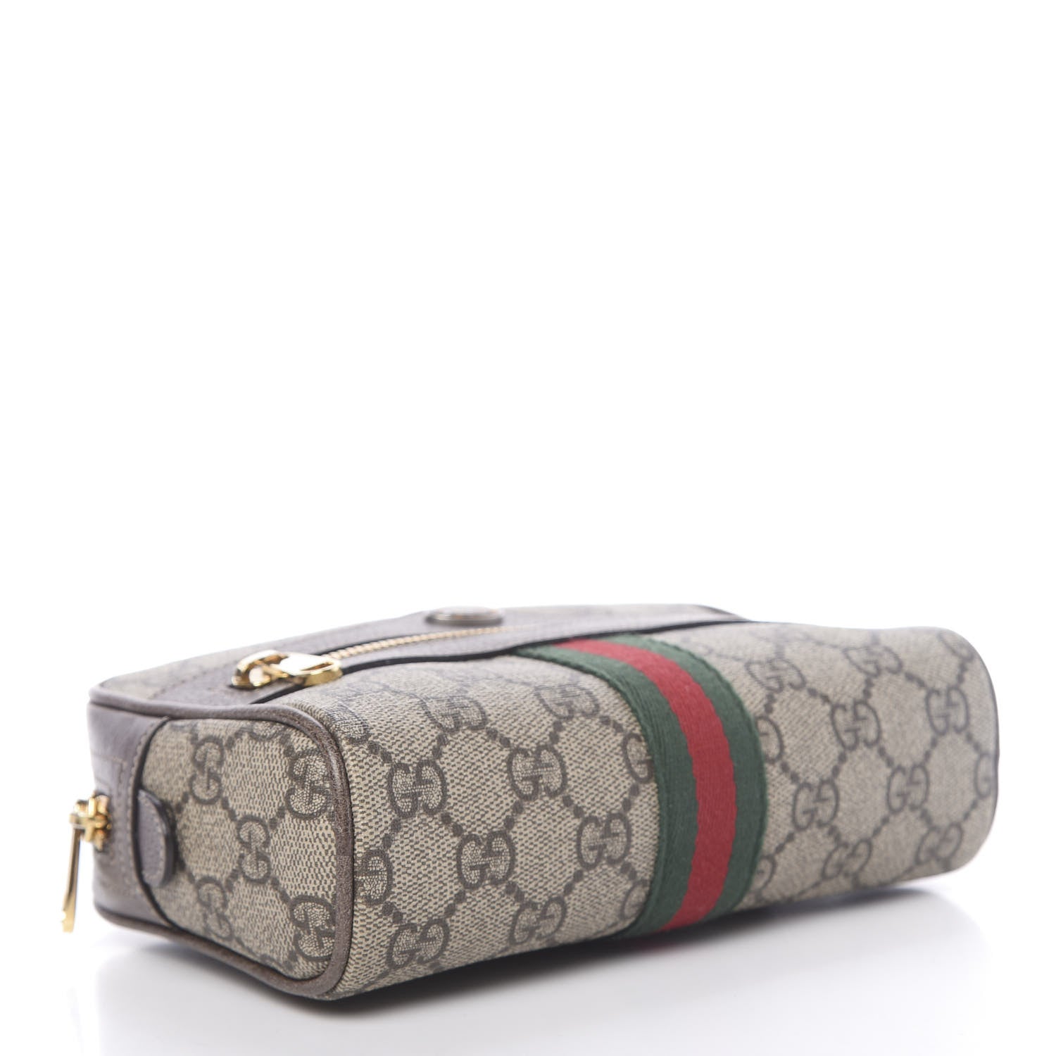 Gucci GG Supreme Monogram Web Small Ophidia Belt Bag 95 38 Dark Brown 4 of 11