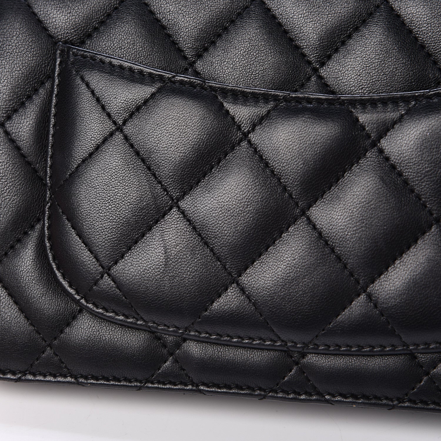 Chanel Lambskin Quilted Wallet On Chain WOC Black 14 of 14