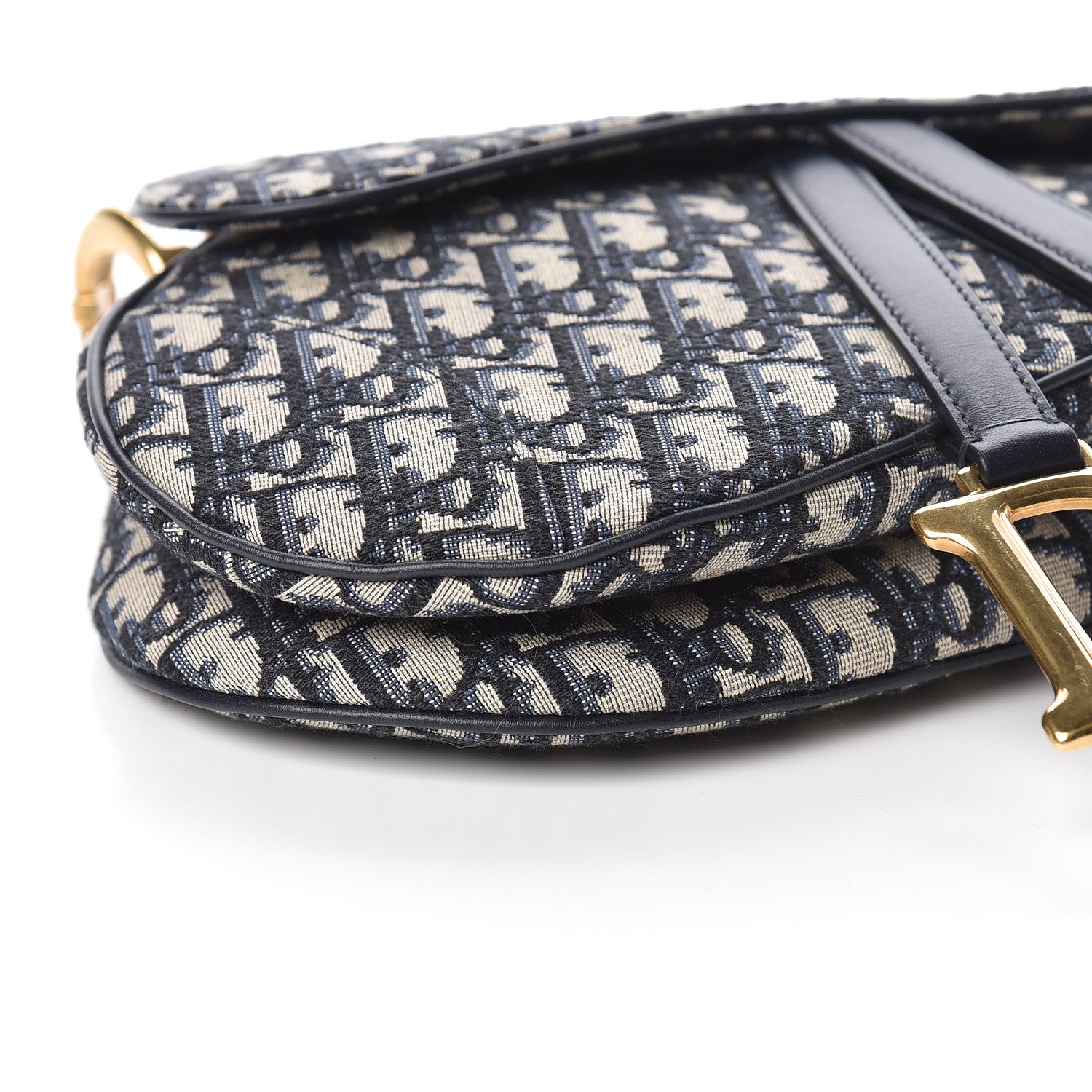 Christian Dior Oblique Saddle Bag Blue 7 of 9