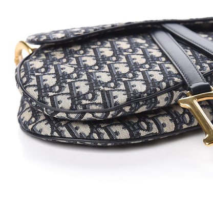 Christian Dior Oblique Saddle Bag Blue 7 of 9