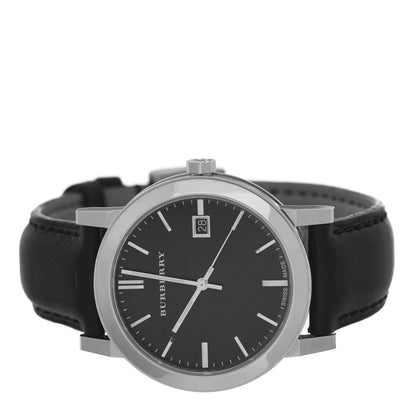 Burberry Stainless Steel Calfskin 38mm The City Quartz Watch Black BU9009 2 of 4