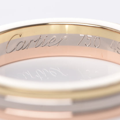 Cartier 18K Pink White Yellow Gold 3.5mm Vendome Louis Cartier Wedding Band Ring 49 4.75 4 of 5