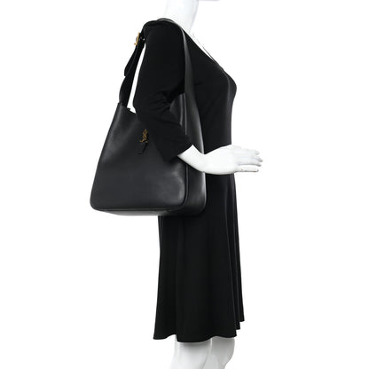 Saint Laurent Smooth Calfskin Large Le 5 A 7 Soft Hobo Black 2 of 8