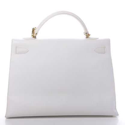 Hermes Epsom Kelly Sellier 40 White 4 of 48