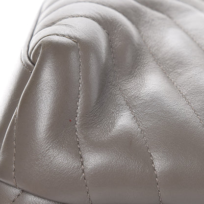 Saint Laurent Calfskin Y Quilted Monogram Medium Loulou Chain Satchel Fog 13 of 15