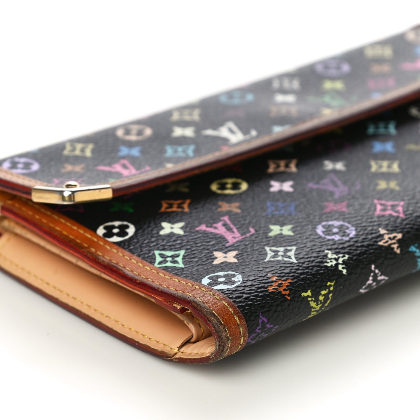 Monogram Multicolor Porte Tresor International Wallet Black