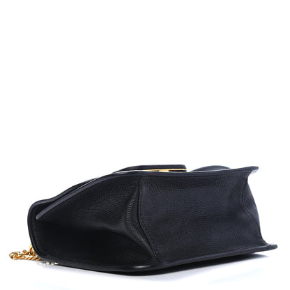 Valentino Garavani Grainy Calfskin Small VSling Shoulder Bag Black 4 of 8