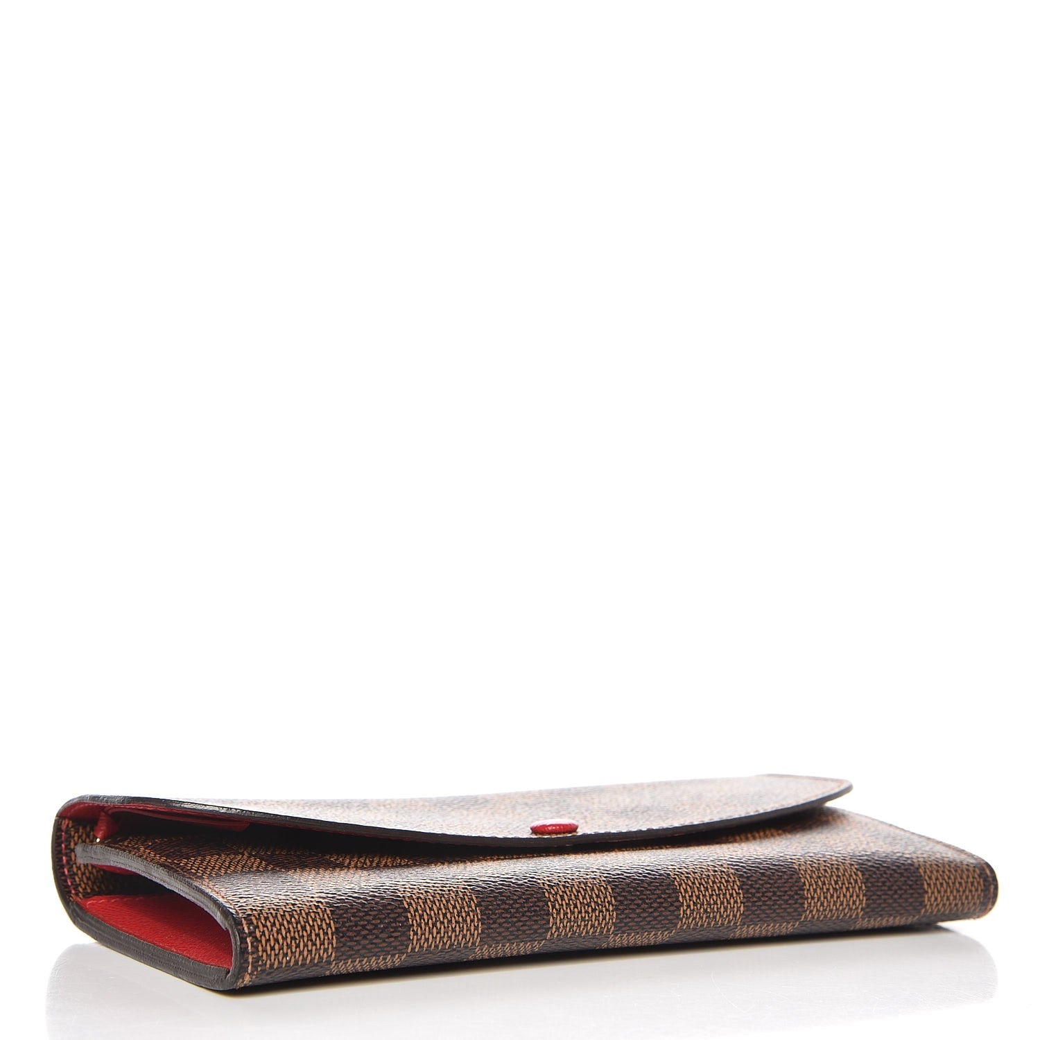 Louis Vuitton Damier Ebene Emilie Wallet Red 4 of 7