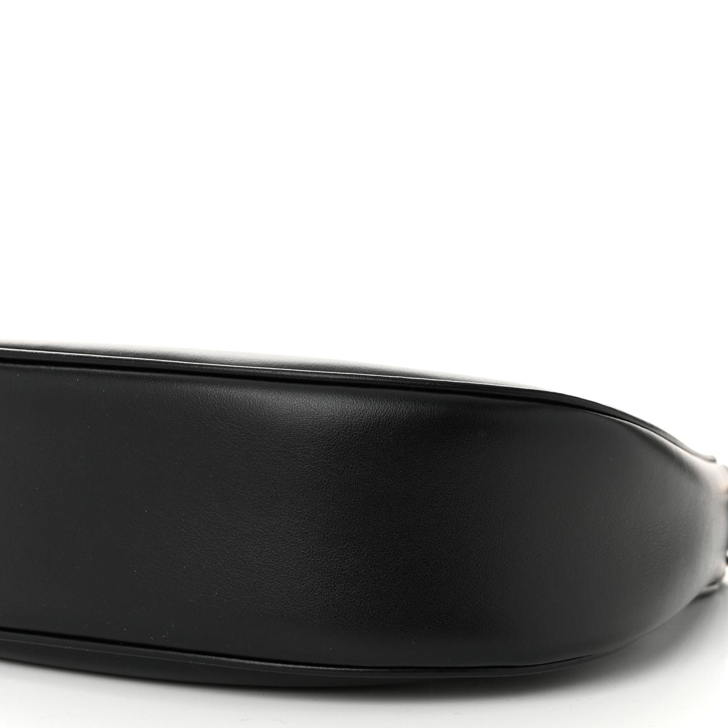 Smooth Calfskin Medium Strap Ava Triomphe Shoulder Bag Black