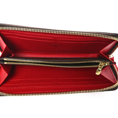 Louis Vuitton Damier Ebene Clemence Wallet Cherry 5 of 7