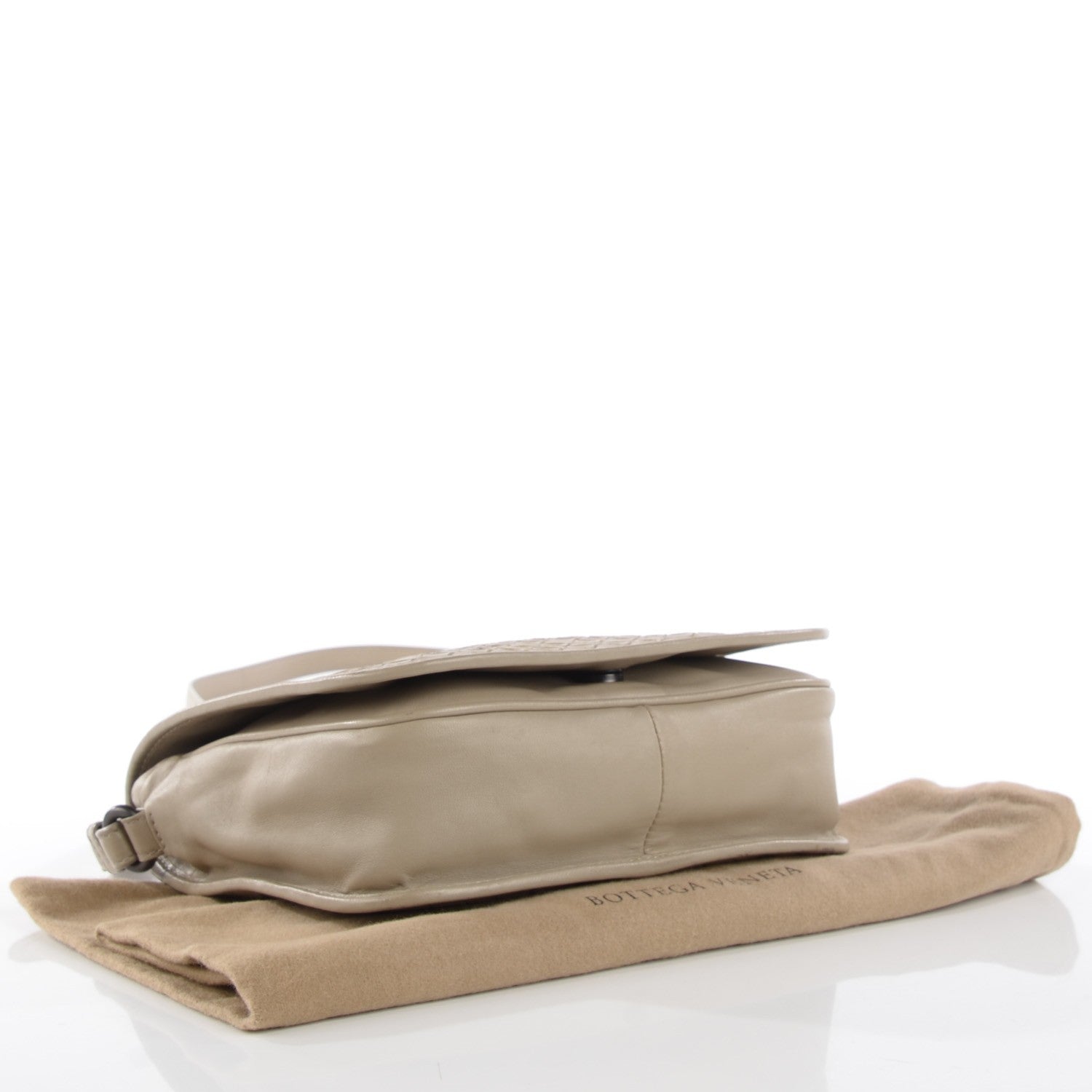 Bottega Veneta Nappa Intrecciato Messenger Bag Sand 4 of 9