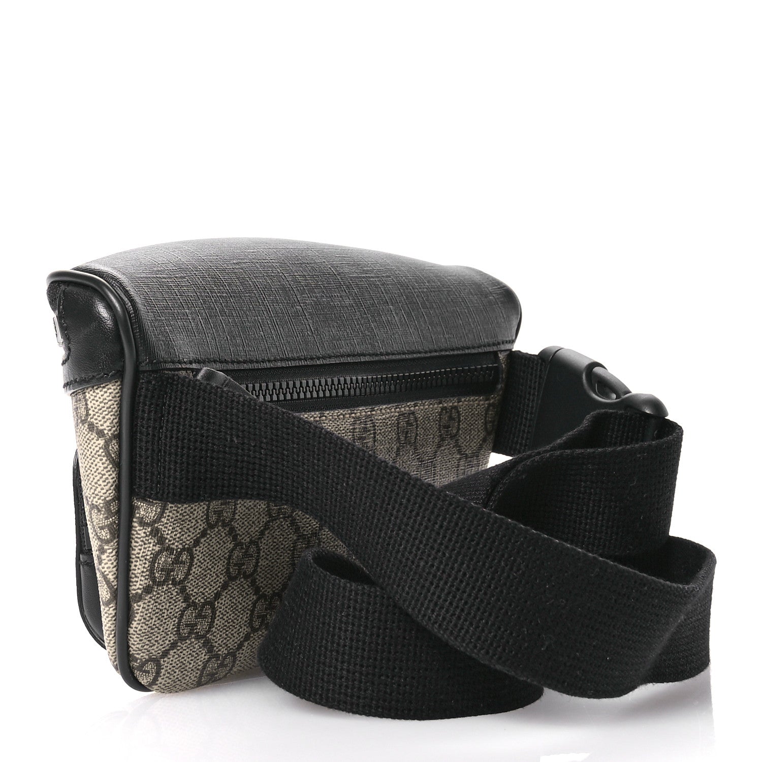 Gucci GG Supreme Monogram Belt Bag Black 3 of 10