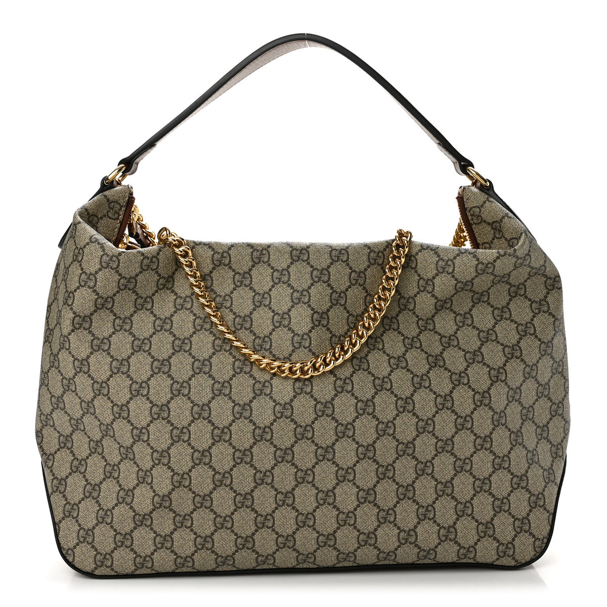 Gucci GG Supreme Monogram Large Linea A Hobo Light Brown 1 of 12
