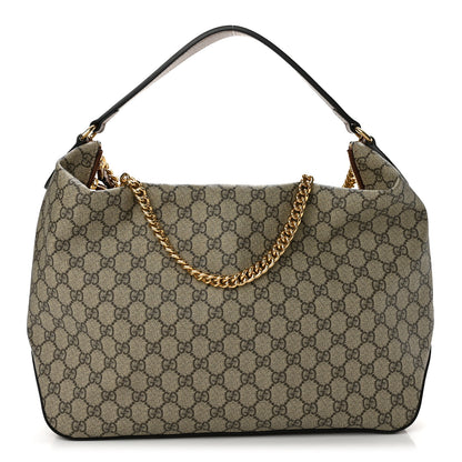 Gucci GG Supreme Monogram Large Linea A Hobo Light Brown 1 of 12