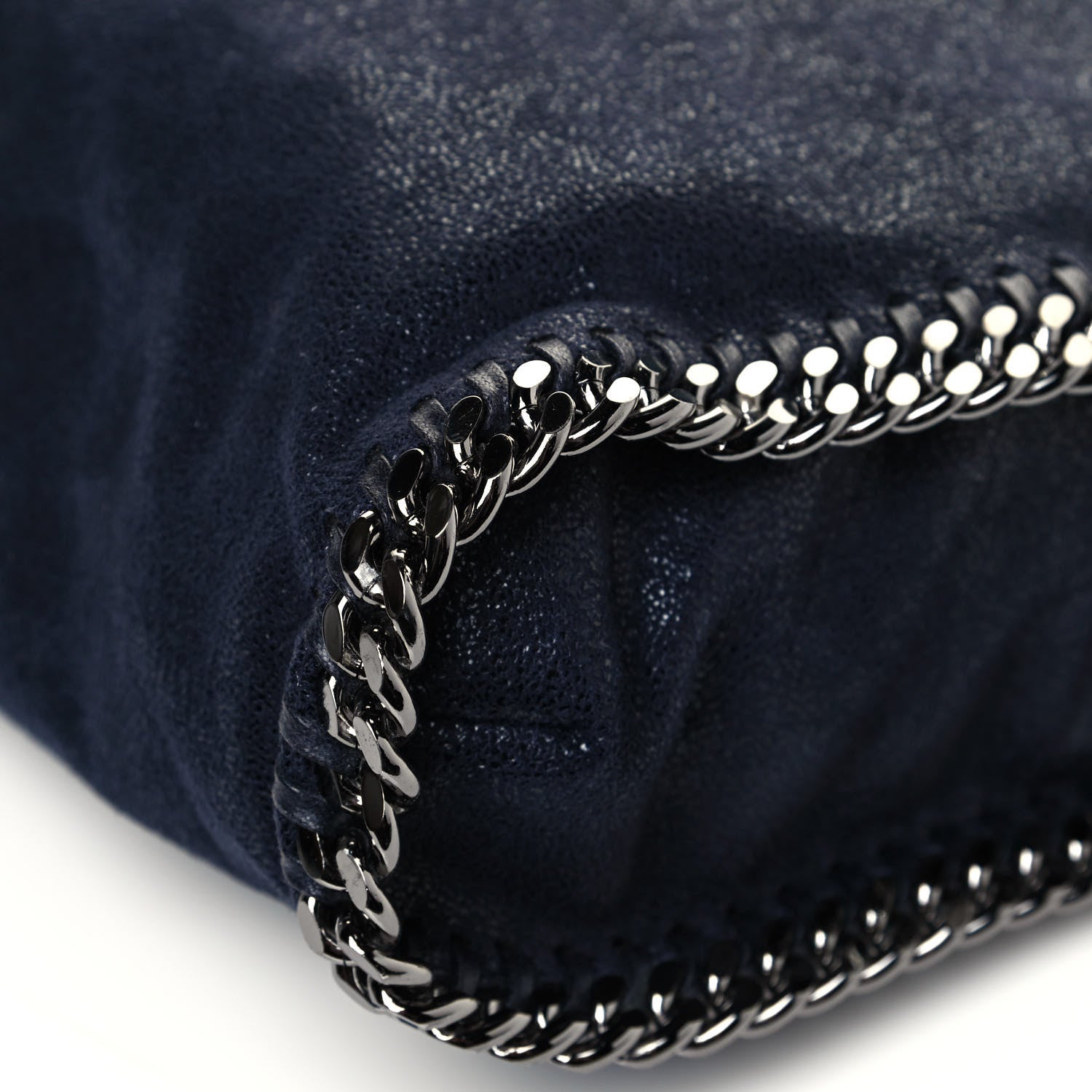 Stella McCartney Shaggy Deer Falabella Fold Over Tote Navy 13 of 13