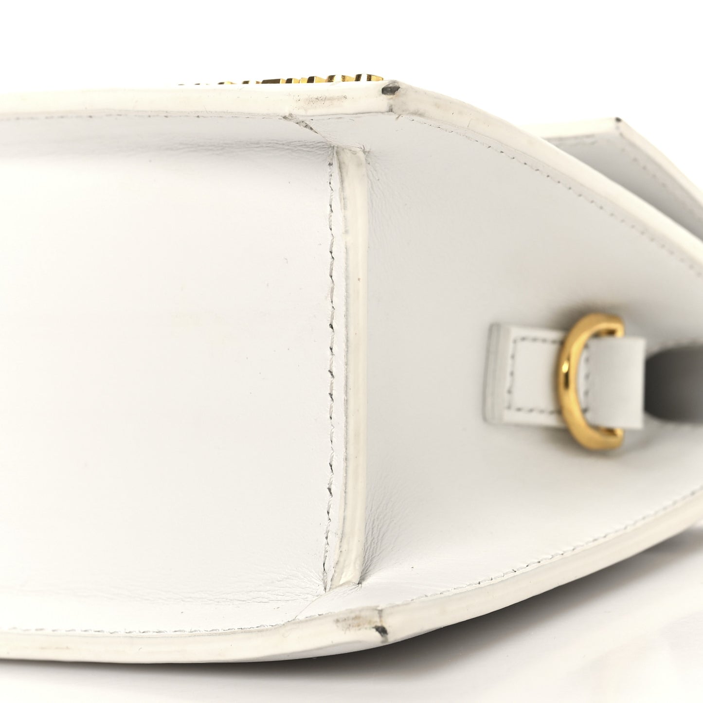Smooth Calfskin Le Chiquito Moyen White