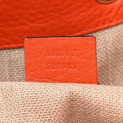 Gucci GG Monogram Calfskin Bucket Bag Orange 7 of 19