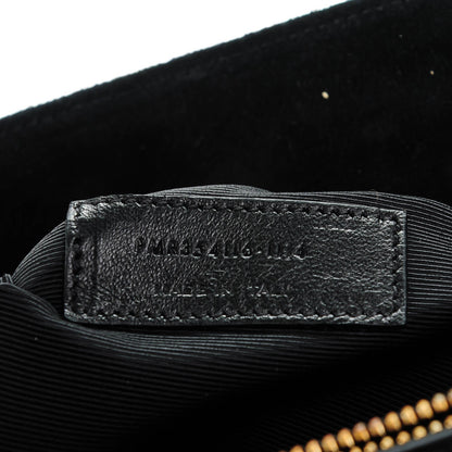 Saint Laurent Suede Monogram Cassandre Shopper Black 7 of 7