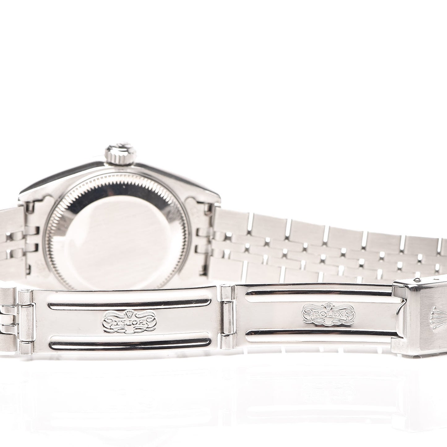 Stainless Steel 18K White Gold Diamond 26mm Oyster Perpetual Datejust Watch Silver 69174