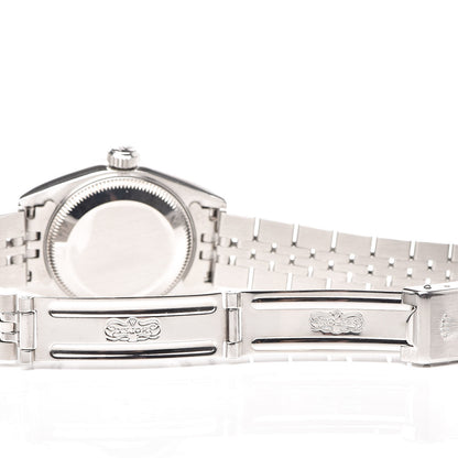 Rolex Stainless Steel 18K White Gold Diamond 26mm Oyster Perpetual Datejust Watch Silver 69174 6 of 7