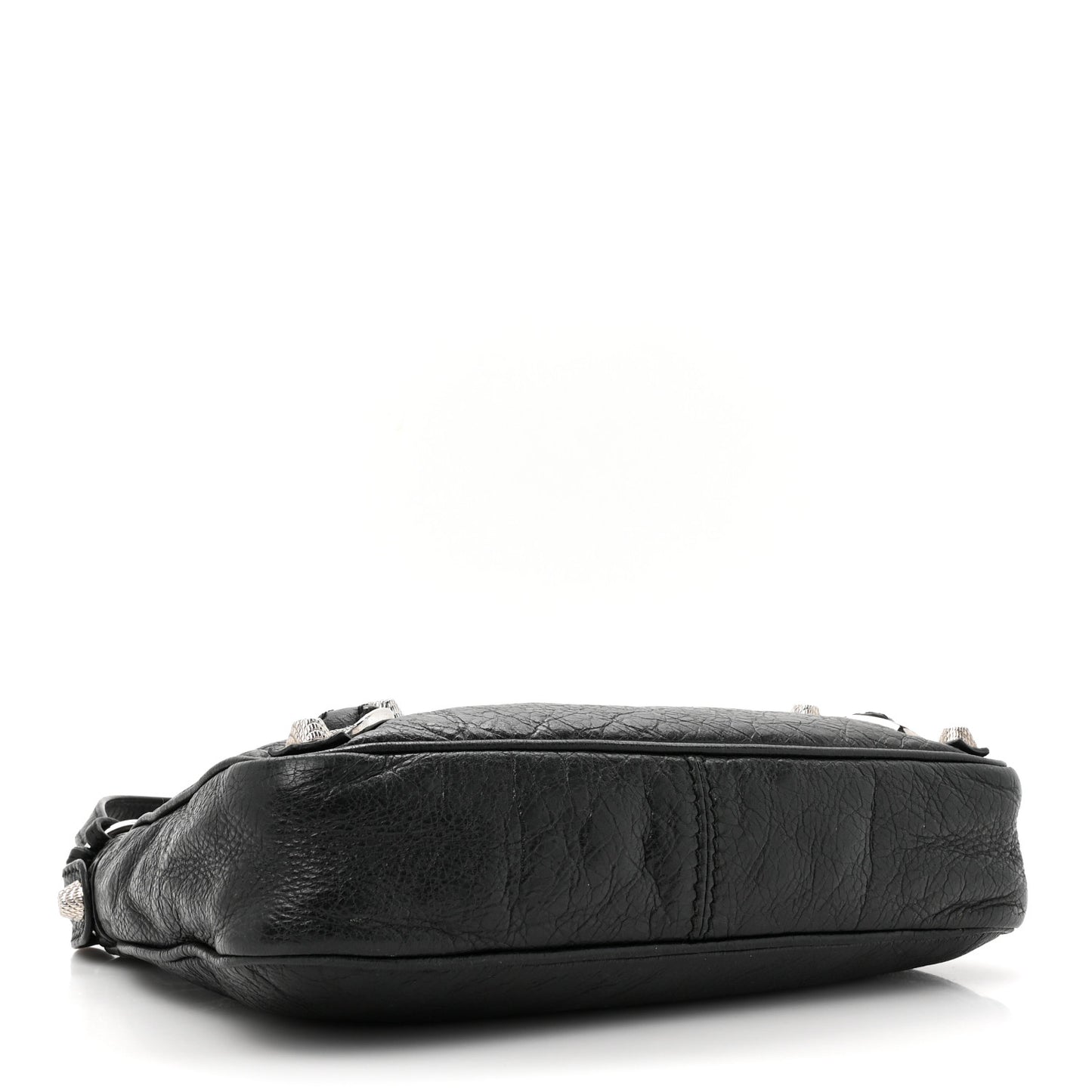 Agneau Giant 12 Silver Hardware Hip Black