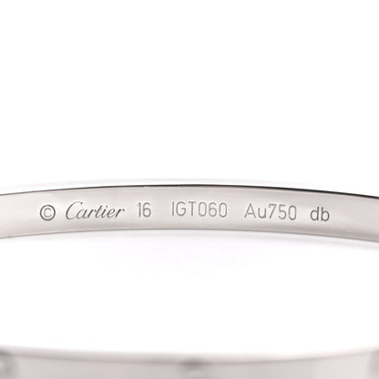 Cartier 18K White Gold Small LOVE Bracelet 16 3 of 4